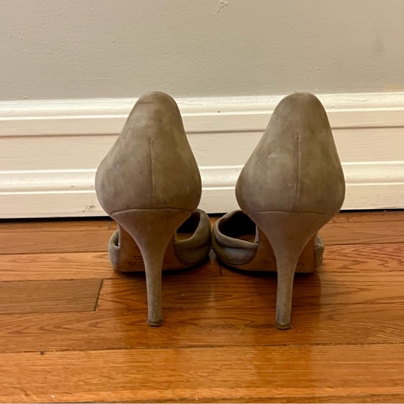VINCE Celeste Suede D’ Orsay Heel Pump Taupe. Size 39 - Picture 4 of 4